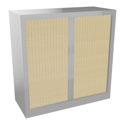 ARMOIRE À RIDEAUX H. 100 X L. 100 X P. 43 CM - EQUIPEE DE 2 TABLETTES + 1