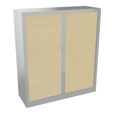 ARMOIRE À RIDEAUX H. 136 X L. 120 X P. 43 CM  - EQUIPEE DE 3 TABLETTES