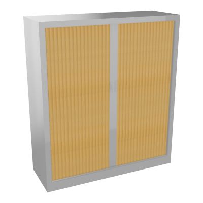 ARMOIRE À RIDEAUX H. 136 X L. 120 X P. 43 CM  - EQUIPEE DE 3 TABLETTES
