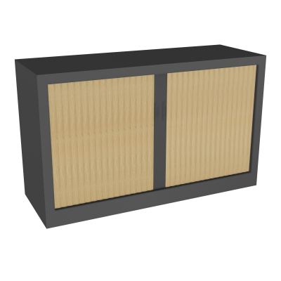 ARMOIRE À RIDEAUX H. 72,6 X L. 120 X P. 43 CM  - EQUIPEE DE 1 TABLETTES