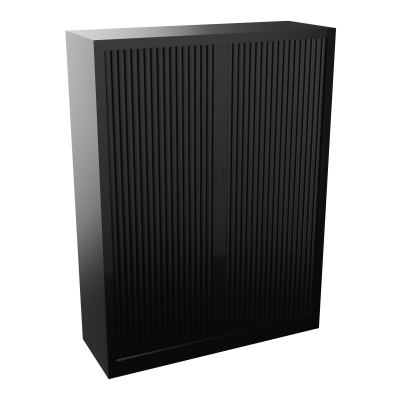ARMOIRE À RIDEAUX H. 160,8 XL. 120 X P. 43 CM - ÉQUIPEE DE 3 TABLETTES + RAIL