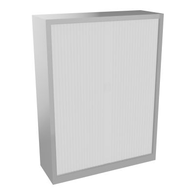 ARMOIRE À RIDEAUX H. 160,8 XL. 120 X P. 43 CM - ÉQUIPEE DE 3 TABLETTES + RAIL