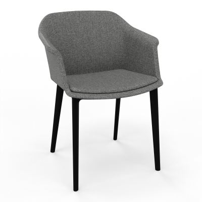 SCOTT FAUTEUIL TISSU 4 PIEDSPOLYPRO B1 SV