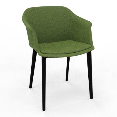 SCOTT FAUTEUIL TISSU 4 PIEDSPOLYPRO DE SV