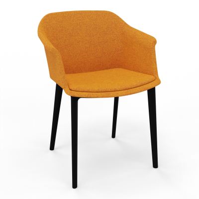 SCOTT FAUTEUIL TISSU 4 PIEDSPOLYPRO DI SV