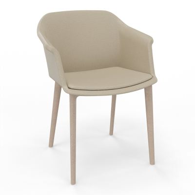 SCOTT FAUTEUIL TISSU 4 PIEDSFIBRE BOIS A2 W7