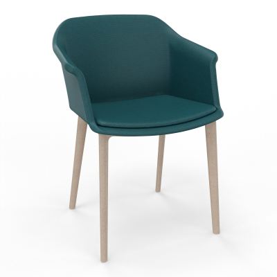 SCOTT FAUTEUIL TISSU 4 PIEDSFIBRE BOIS A4 W7