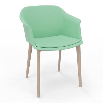 SCOTT FAUTEUIL TISSU 4 PIEDSFIBRE BOIS E4 W7