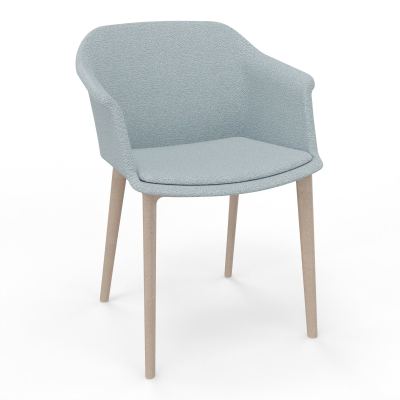 SCOTT FAUTEUIL TISSU 4 PIEDSFIBRE BOIS KD W7