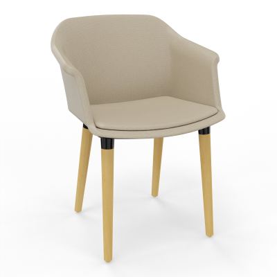 SCOTT FAUTEUIL TISSU 4 PIEDSBOIS A2 XL