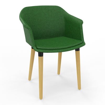 SCOTT FAUTEUIL TISSU 4 PIEDSBOIS B2 XL