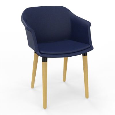 SCOTT FAUTEUIL TISSU 4 PIEDSBOIS B6 XL