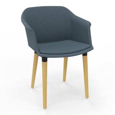 SCOTT FAUTEUIL TISSU 4 PIEDSBOIS KA XL