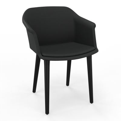 SCOTT FAUTEUIL TISSU 4 PIEDSBOIS KE XL