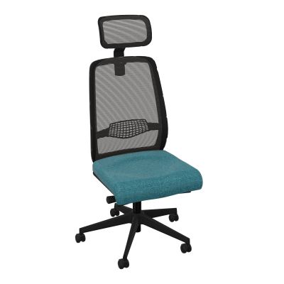 GABIN SIEGE AVEC TETIERE SYNCH. ERGO + TA RESILLE RLT SOL DUR FREINEES EN CHARGE  50 MM