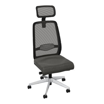 GABIN SIEGE AVEC TETIERE SYNCH. ERGO + TA RESILLE RLT SOL DUR FREINEES EN CHARGE  50 MM