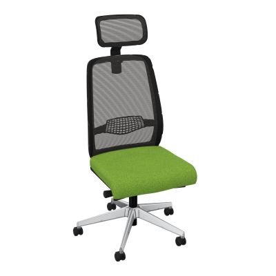 GABIN SIEGE AVEC TETIERE SYNCH. ERGO + TA RESILLE RLT SOL DUR FREINEES EN CHARGE  50 MM