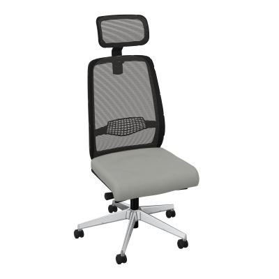 GABIN SIEGE AVEC TETIERE SYNCH. ERGO + TA RESILLE RLT SOL DUR FREINEES EN CHARGE  50 MM