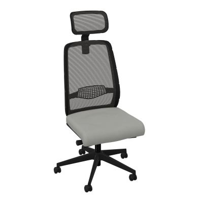 GABIN SIEGE AVEC TETIERE SYNCH. ERGO + TA RESILLE RLT SOL DUR FREINEES EN CHARGE  50 MM