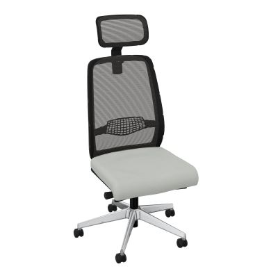 GABIN SIEGE AVEC TETIERE SYNCH. ERGO + TA RESILLE RLT SOL DUR FREINEES EN CHARGE  50 MM
