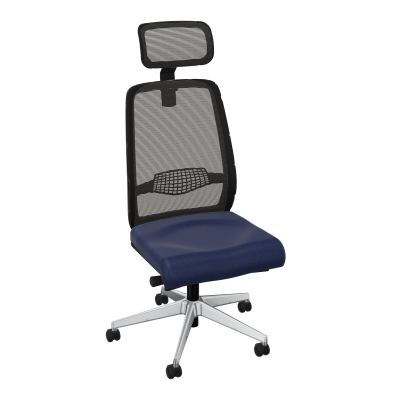 GABIN SIEGE AVEC TETIERE SYNCH. ERGO + TA RESILLE RLT SOL DUR 50 MM  B6 SQ IL