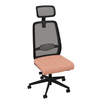 GABIN SIEGE AVEC TETIERE SYNCH. ERGO + TA RESILLE RLT SOL DUR 50 MM  BL SV IL