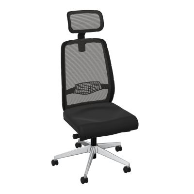GABIN SIEGE AVEC TETIERE SYNCH. ERGO + TA RESILLE RLT SOL SOUPLE 50 MM  CB SQ IL