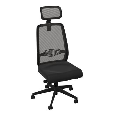 GABIN SIEGE AVEC TETIERE SYNCH. ERGO + TA RESILLE RLT SOL SOUPLE 50 MM  CB SV IL