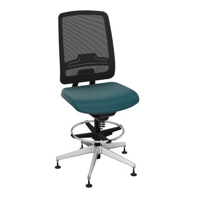 OSCAR 2 SIEGE CONFORT HD RESIL CADRE NOIR ASSISE TISSU-PATINS A4 SQ IW