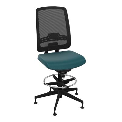 OSCAR 2 SIEGE CONFORT HD RESIL CADRE NOIR ASSISE TISSU-PATINS A4 SV IW