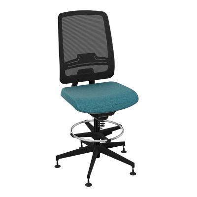 OSCAR 2 SIEGE CONFORT HD RESIL CADRE NOIR ASSISE TISSU-PATINS B4 SV IW