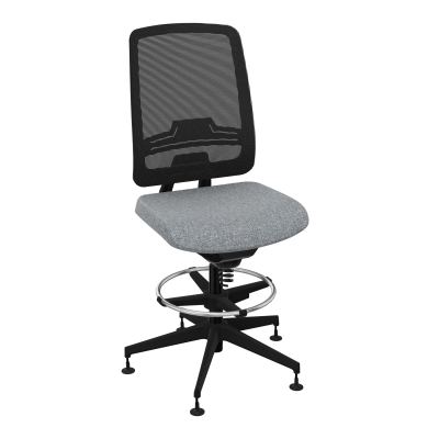 OSCAR 2 SIEGE CONFORT HD RESIL CADRE NOIR ASSISE TISSU-PATINS B5 SV IW
