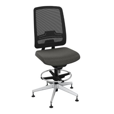 OSCAR 2 SIEGE CONFORT HD RESIL CADRE NOIR ASSISE TISSU-PATINS B7 SQ IW