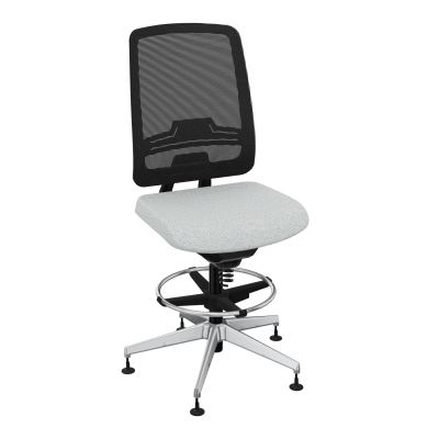 OSCAR 2 SIEGE CONFORT HD RESIL CADRE NOIR ASSISE TISSU-PATINS BC SQ IW