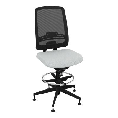 OSCAR 2 SIEGE CONFORT HD RESIL CADRE NOIR ASSISE TISSU-PATINS BC SV IW
