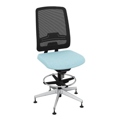 OSCAR 2 SIEGE CONFORT HD RESIL CADRE NOIR ASSISE TISSU-PATINS BF SQ IW