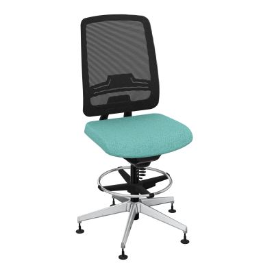 OSCAR 2 SIEGE CONFORT HD RESIL CADRE NOIR ASSISE TISSU-PATINS BG SQ IW