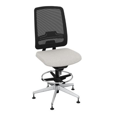 OSCAR 2 SIEGE CONFORT HD RESIL CADRE NOIR ASSISE TISSU-PATINS BM SQ IW