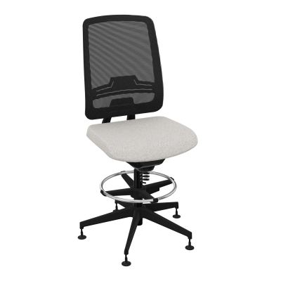 OSCAR 2 SIEGE CONFORT HD RESIL CADRE NOIR ASSISE TISSU-PATINS BM SV IW
