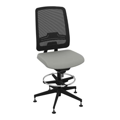 OSCAR 2 SIEGE CONFORT HD RESIL CADRE NOIR ASSISE TISSU-PATINS CA SV IW