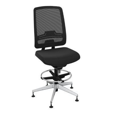OSCAR 2 SIEGE CONFORT HD RESIL CADRE NOIR ASSISE TISSU-PATINS CB SQ IW