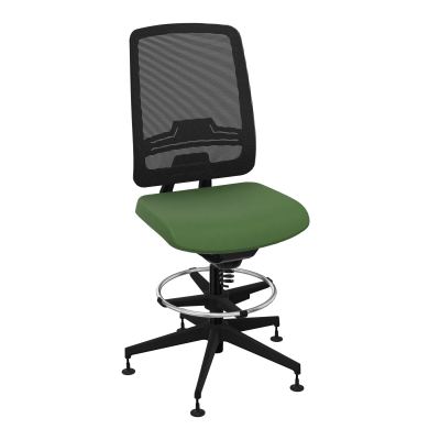 OSCAR 2 SIEGE CONFORT HD RESIL CADRE NOIR ASSISE TISSU-PATINS CE SV IW