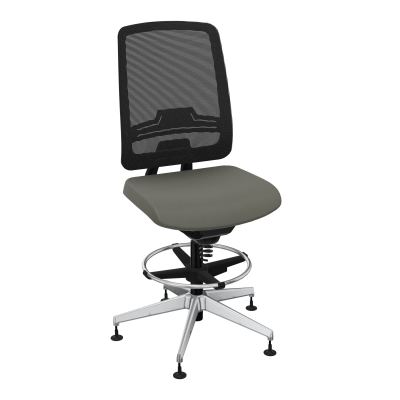 OSCAR 2 SIEGE CONFORT HD RESIL CADRE NOIR ASSISE TISSU-PATINS CH SQ IW