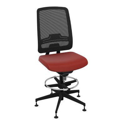 OSCAR 2 SIEGE CONFORT HD RESIL CADRE NOIR ASSISE TISSU-PATINS E6 SV IW