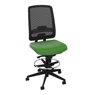 OSCAR 2 SIEGE CONFORT HD RESIL CADRE NOIR ASSISE TISSU-ROUL SOL DUR FREIN EN CHARGE A1 SV