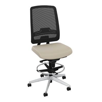OSCAR 2 SIEGE CONFORT HD RESIL CADRE NOIR ASSISE TISSU-ROUL SOL DUR FREIN EN CHARGE A2 SQ