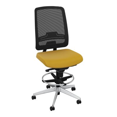 OSCAR 2 SIEGE CONFORT HD RESIL CADRE NOIR ASSISE TISSU-ROUL SOL DUR FREIN EN CHARGE A5 SQ
