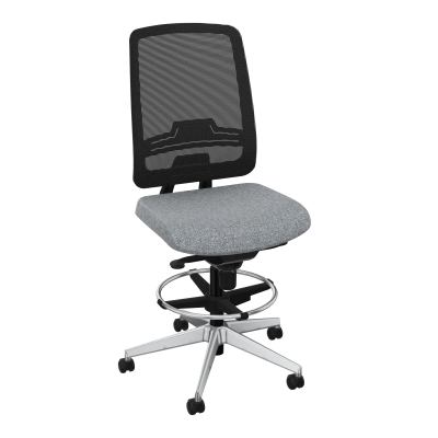 OSCAR 2 SIEGE CONFORT HD RESIL CADRE NOIR ASSISE TISSU-ROUL SOL DUR FREIN EN CHARGE B5 SQ