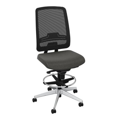 OSCAR 2 SIEGE CONFORT HD RESIL CADRE NOIR ASSISE TISSU-ROUL SOL DUR FREIN EN CHARGE B7 SQ