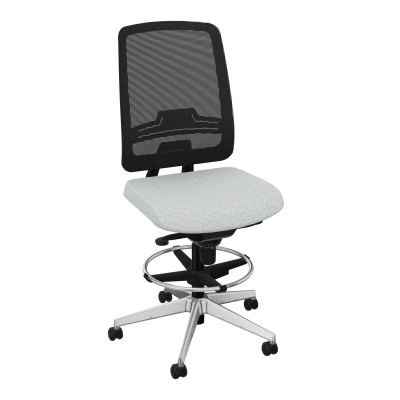 OSCAR 2 SIEGE CONFORT HD RESIL CADRE NOIR ASSISE TISSU-ROUL SOL DUR FREIN EN CHARGE BC SQ